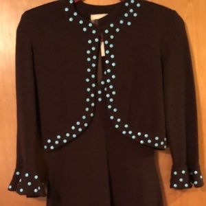 Custom Jennifer Roberts Knit Dress w/ Jacket